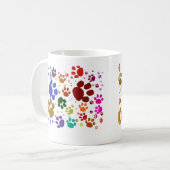 Mug pattes colorées de chat (Devant gauche)