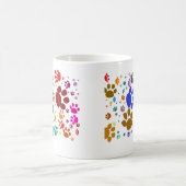 Mug pattes colorées de chat (Centre)