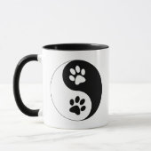 Mug Pattes de chien de Yin Yang (Gauche)