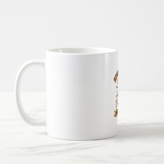 Mug Pattes de chien fantôme Halloween (Gauche)