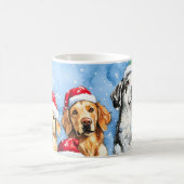 Mug Pattes enneigées Festive Mignon Animaux de Noël Aq (Centre)