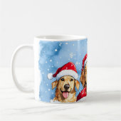 Mug Pattes enneigées Festive Mignon Animaux de Noël Aq (Gauche)