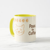 Mug Pattes pour Café (Devant gauche)
