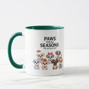 Mug Pattes pour toutes les saisons : L'édition des Fêt