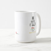 Mug Pattes sous le gui – Noël mignon (Devant droit)