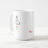 Mug Pattes sous le gui – Noël mignon (Devant gauche)