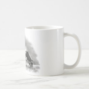 Mug Pâturage de vache du Holstein : Dessin au crayon