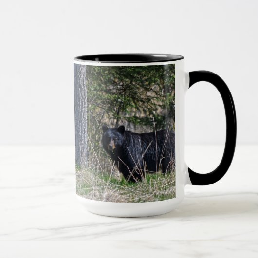 Mug Pâturage Ours noir sauvage Photo Faune (Droite)