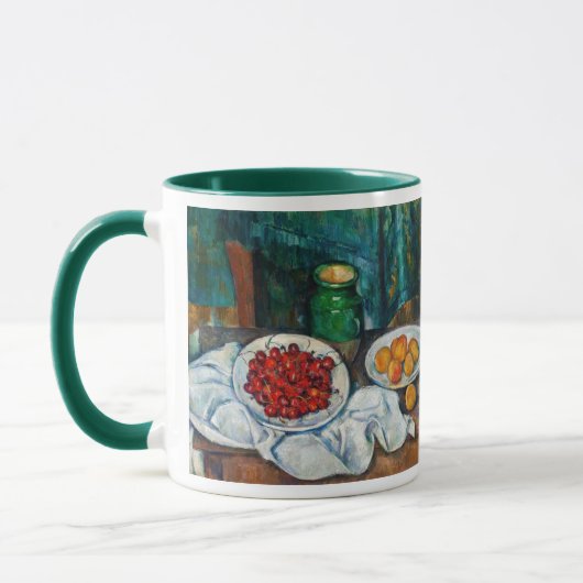 Mug Paul Cezanne - La vie morte avec les cerises et le (Gauche)