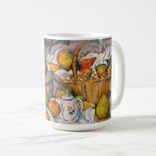 Mug Paul Cezanne - Nature morte avec panier (Devant droit)