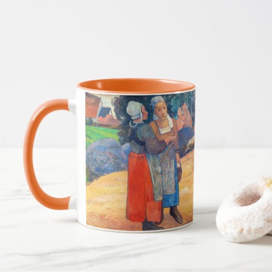 Mug Paul Gauguin - Paysannes Bretonnes (Avec donut)