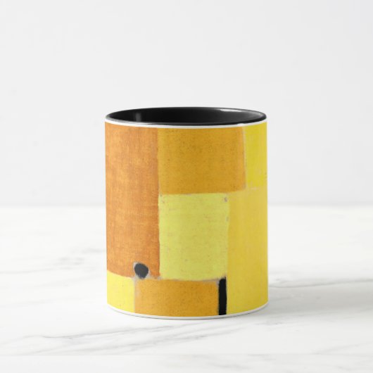Mug Paul Klee art : Caractères en jaune (Centre)