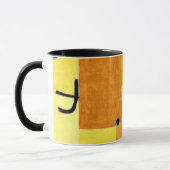 Mug Paul Klee art : Caractères en jaune (Gauche)