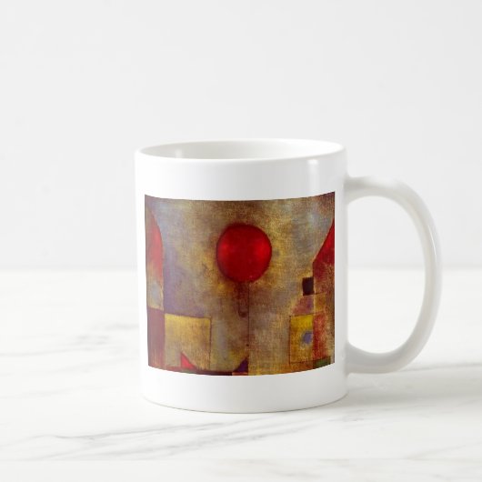 Mug Paul Klee Ballons rouges Art coloré Abstrait (Droite)