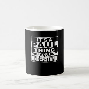 Mug PAUL Surname Personalized Giant