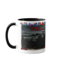 Paul Verlaine's Poem on a White Ceramic Coffee