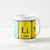 Mug Paulina zone de nom de table périodique (Devant droit)