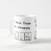 Mug Paulina zone de nom de table périodique (Devant gauche)