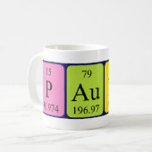 Mug Paulina zone de nom de table périodique (Devant gauche)