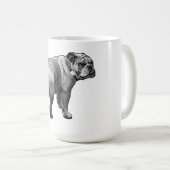 Mug Pause Bouledogue, Gorgée Stable (Devant droit)