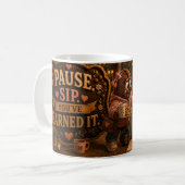 Mug Pause Bue gagnée (Option 2) (Devant gauche)