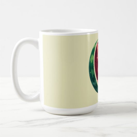 Mug Pause café au chat pastèque (Gauche)