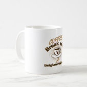 Mug pause café avec malinois belge (Devant gauche)
