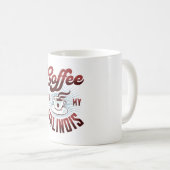 Mug pause café avec malinois belge, drôle (Devant droit)
