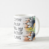 Mug pause café avec mes griffes préférées (Devant droit)
