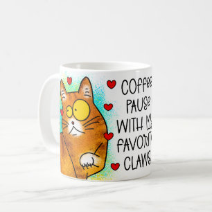 Mug pause café avec mes griffes préférées