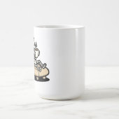 Mug Pause Café – Faucheuse Humour Noir Café (Centre)