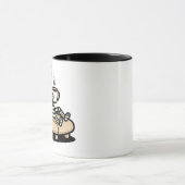 Mug Pause Café – Faucheuse Humour Noir Café (Centre)