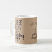 Mug Pause Café – Grandes Idées – Beige Latte (Devant gauche)