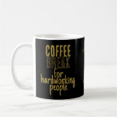 Mug Pause Café – Grandes Idées – Or Noir (Gauche)