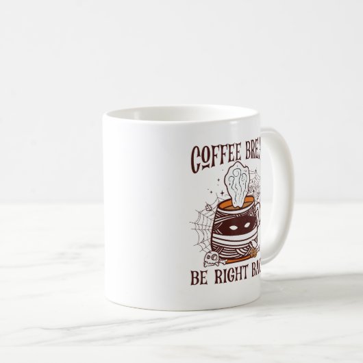 Mug Pause café - Thème Halloween (Devant droit)