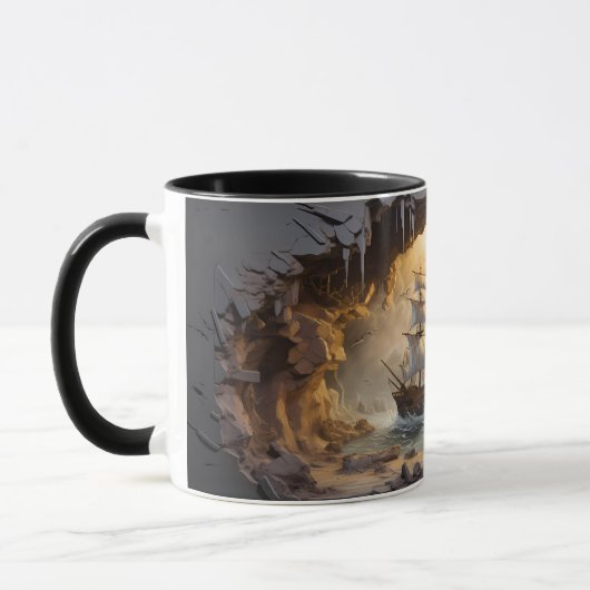 Mug Pause de l'expédition au travers de l'enveloppe de (Gauche)