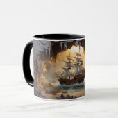 Mug Pause de l'expédition au travers de l'enveloppe de (Devant gauche)