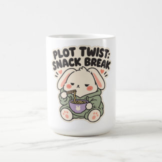 Mug Pause de snack Tournant de l'intrigue Lapin de nou