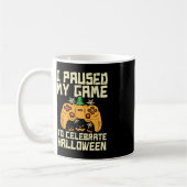 Mug Pause Mon Jeu Jeu Halloween Joueur Costume de jeu  (Gauche)