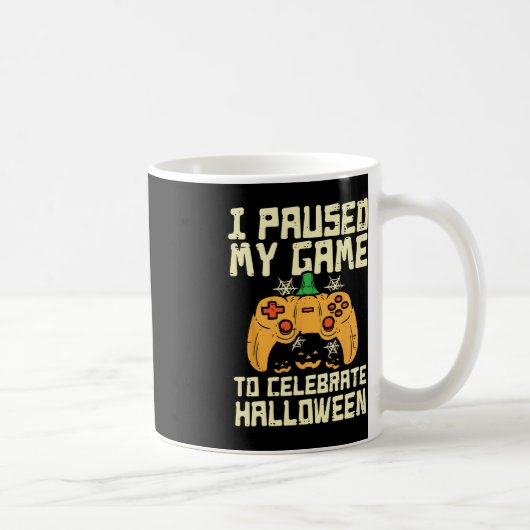 Mug Pause Mon Jeu Jeu Halloween Joueur Costume de jeu  (Droite)
