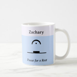 Mug Pause pour un Repos Humoristique Drôle de Pun Musi