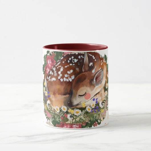 Mug Pauvres couchés, Graphique animal Brown (Centre)