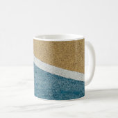 Mug Pavé peint gris, jaune et bleu (Devant droit)