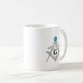 Mug Pavillon de franc-maçonnerie de l'Etat de New York (Devant droit)
