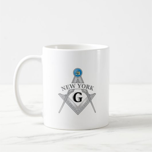 Mug Pavillon de franc-maçonnerie de l'Etat de New York (Gauche)