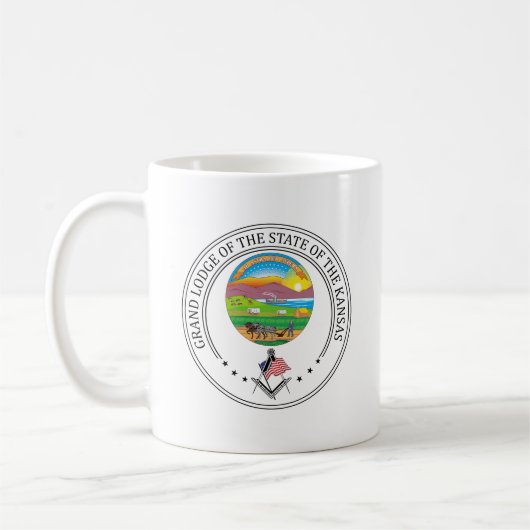 Mug Pavillon de franc-maçonnerie de l'Etat du Kansas (Gauche)