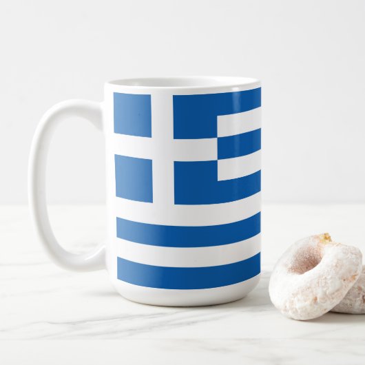Mug pavillon de la Grèce (Avec donut)