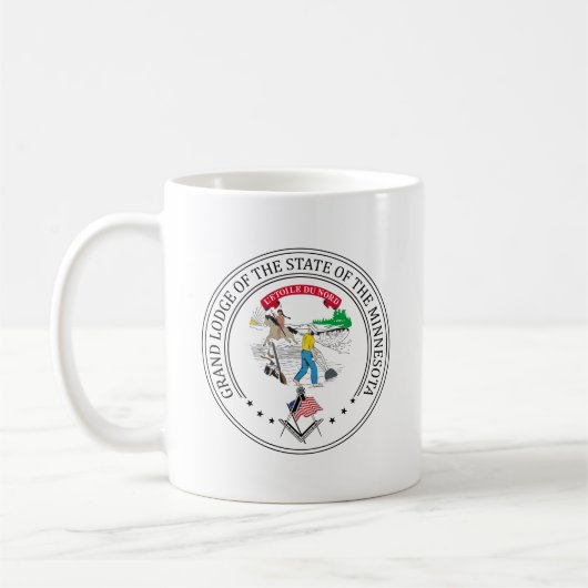 Mug Pavillon franc-maçonnerie de l'état du Minnesota (Gauche)