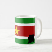 Mug pavillon suriname + pays (Devant droit)