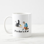 Mug Pavlov's Cat Funny Psychology<br><div class="desc">Amusez-vous avec ce design de psychologie amusant de Pavlov,  ou offrez-le comme cadeau parfait à vos amis et votre famille de scientifiques. Customisez avec votre propre texte ou un message unique pour ajouter une touche personnelle.</div>